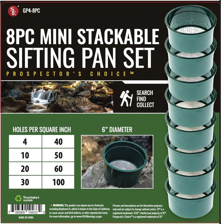 Gold Pans and Sieves